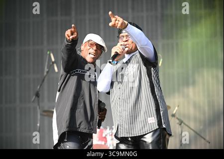 17 giugno 2023, Leeds, South Yorkshire, U.K: The Real Thing Performing at Lets Rock Leeds 80s Festival , Leeds UK , 17.06.2023 (Credit Image: © Robin Burns/ZUMA Press Wire) Foto Stock