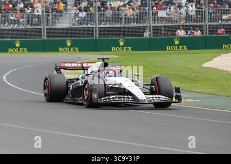 1° aprile 2023: NYCK DE VRIES durante le qualifiche al Gran Premio di Formula 1 australiano il 1° aprile 2023 a Melbourne, Australia (Credit Image: © Christopher Khoury/Australian Press Agency via ZUMA Wire) Foto Stock