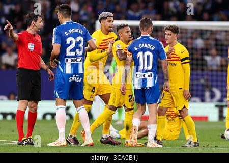 14 maggio 2023, Barcellona, Spagna: BARCELLONA, SPAGNA - 14 MAGGIO: Gavi del FC Barcelona durante la partita della Liga Santander tra RCD Espanyol e FC Barcelona allo stadio RCDE il 14 maggio 2023 a Barcellona, Spagna (Credit Image: © David Ramirez/DAX via ZUMA Press Wire) Foto Stock