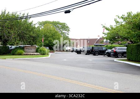 Montauk, New York, Stati Uniti. 5 agosto 2025. La polizia della contea di Suffolk ha identificato la donna trovata morta su una barca ormeggiata al Montauk Yacht Club martedì come Martha Nolan o'Slattara, 33 anni e fondatrice di EastxEast da Manhattan. Il Montauk Yacht Club ha anche un club e un DJ dal vivo al Montauk Yacht Club si trova al 32 Star Island Rd, Montauk, NY 11954 il 5 agosto 2025 a Montauk, New York. Credito: Hoo Me.Com/Media Punch/Alamy Live News Foto Stock
