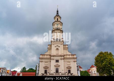 Municipio di Kaunas in Piazza Rotuses a Kaunas, Lituania Foto Stock