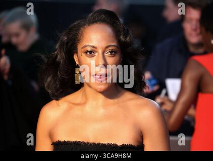 2 ottobre 2019, Londra, Regno Unito: Rosalind Eleazar partecipa alla prima europea e al gala di apertura durante il 63° BFI London Film Festival all'Odeon Luxe Leicester Square. (Immagine di credito: © Fred Duval/SOPA Images via ZUMA Press Wire) Foto Stock