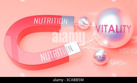Nutrizione che attrae la vitalità. Foto Stock