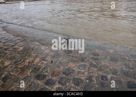 20 gennaio 2021, Parigi 1 ° distretto (1 ° Arrondis, Ile-de-France (regione, Francia: La sciabica allagata a Parigi. (Immagine di credito: © Sadak Souici/ZUMA Press Wire) Foto Stock