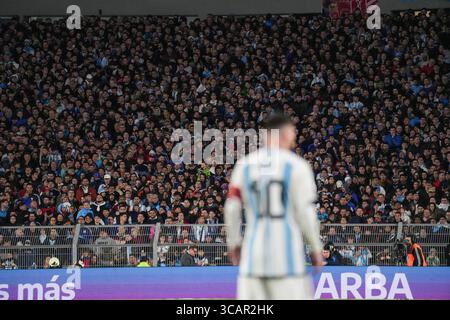 7 settembre 2023, città di Buenos Aires, città di Buenos Aires, Argentina: I tifosi argentini durante la partita di qualificazione sudamericana per la Coppa del mondo 2026 USA, Messico Canada, tra Argentina e Ecuador, qualificazioni sudamericane per la Coppa del mondo 2026 al Mas Monumental Stadium, città di Buenos Aires, Argentina, il 07SEP23...punteggio finale Argentina 1:0 Ecuador..prossima partita l'Argentina affronterà la Bolivia il 12 settembre allo stadio Hernando Siles, a la Paeta, © Julivia. Foto Stock