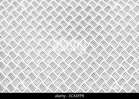 Sullo sfondo di un metallo con ripetitivo patten Foto Stock