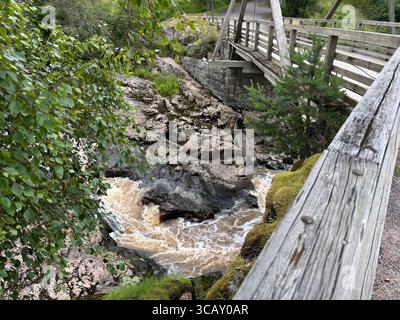 Rapide di Nautelankoski a Turku, Finlandia. Foto Stock