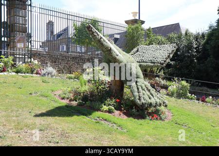Giardino botanico, città di Avranches, dipartimento della Manche, Francia Foto Stock