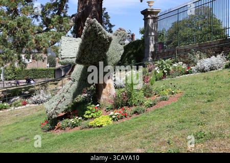 Giardino botanico, città di Avranches, dipartimento della Manche, Francia Foto Stock