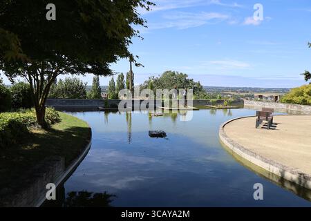 Giardino botanico, città di Avranches, dipartimento della Manche, Francia Foto Stock