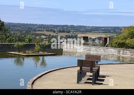 Giardino botanico, città di Avranches, dipartimento della Manche, Francia Foto Stock