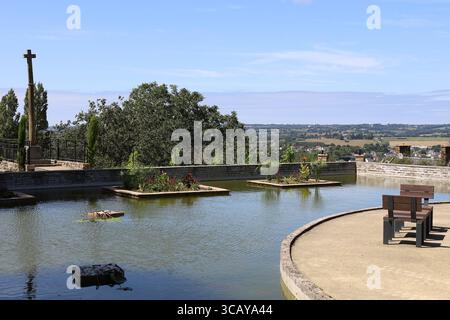 Giardino botanico, città di Avranches, dipartimento della Manche, Francia Foto Stock