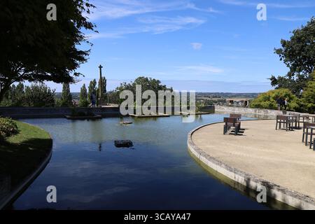 Giardino botanico, città di Avranches, dipartimento della Manche, Francia Foto Stock