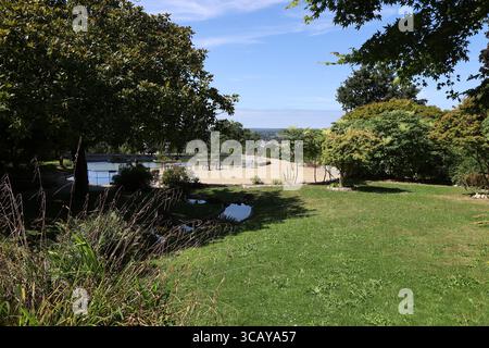 Giardino botanico, città di Avranches, dipartimento della Manche, Francia Foto Stock