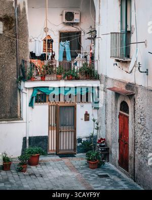 Case a Salerno, Italia Foto Stock