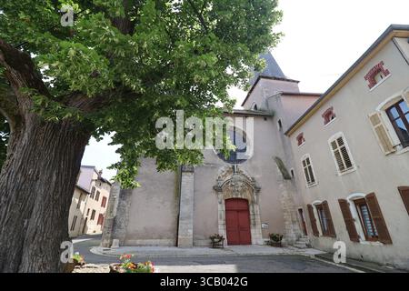 Chiesa di Saint-Pierre, città di Liverdun, dipartimento di Meurthe-et-Moselle, Francia Foto Stock