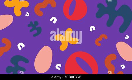 Sfondo colorato astratto blob Foto Stock