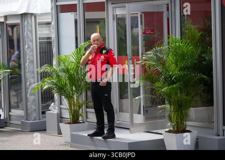 22 settembre 2023, Suzuka, Prefettura di mie, Giappone: Scuderia Ferrari team principal FRED VASSEUR in giornata di prove al Gran Premio del Giappone di Formula 1. (Immagine di credito: © Taidgh Barron/ZUMA Press Wire) Foto Stock