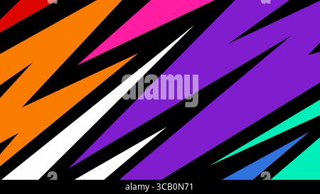 Sfondo fulmine a colori Foto Stock