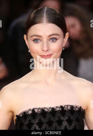 3 ottobre 2019, Londra, Regno Unito: Thomasin McKenzie partecipa alla premiere britannica ''The King'' durante il 63° BFI London Film Festival all'Odeon Luxe Leicester Square di Londra. (Immagine di credito: © Fred Duval/SOPA Images via ZUMA Press Wire) Foto Stock