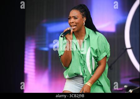 17 giugno 2023, Leeds, South Yorkshire, Regno Unito: Livin Joy Performing al Lets Rock Leeds 80s Festival di Leeds. (Immagine di credito: © Robin Burns/SOPA Images via ZUMA Press Wire) Foto Stock