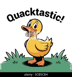 "Illustrazione dell'anatra Quacktastic" Illustrazione Vettoriale