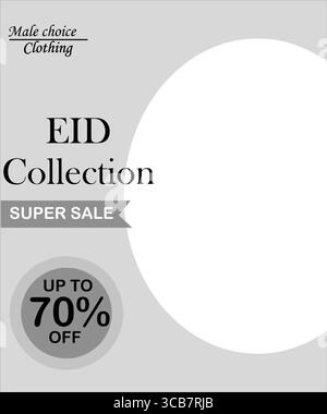 Super offerta Eid Collection per uomo: Fino al 70% di sconto speciale Eid Illustrazione Vettoriale