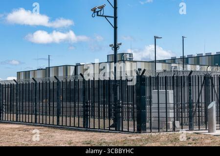 Amazon AWS Data Center in Didcot nuova struttura iperscala gestita da Amazon Web Services, Oxfordshire, Regno Unito. Foto Stock