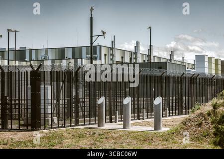 Amazon AWS Data Center in Didcot nuova struttura iperscala gestita da Amazon Web Services, Oxfordshire, Regno Unito. Foto Stock