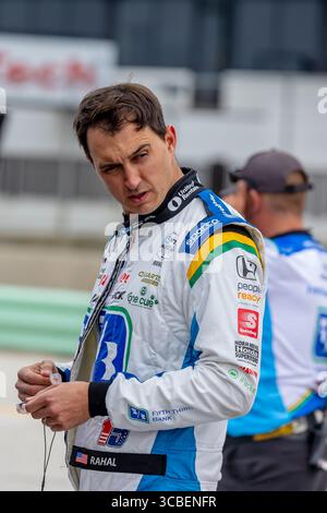 GRAHAM RAHAL (15) di New Albany, Ohio si qualifica per il Sonsio Grand Prix at Road America at Road America a Plymouth, WI, USA. (Immagine di credito: © Brian Spurlock Action Sports Pho/CSM tramite ZUMA Press Wire) Foto Stock
