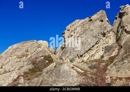 Le affascinanti cime delle Dolomiti Lucaniane Foto Stock