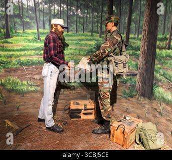 L'Airborne & Special Operations Museum di Fayetteville, North Carolina, onora i paracadutisti e le forze speciali degli Stati Uniti con mostre, manufatti e storia. Foto Stock