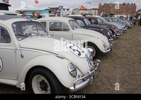 VW Beetle Classic Cars a Portsmouth Southsea UK Foto Stock