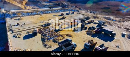 Foto panoramica. Macchine e attrezzature di produzione Foto Stock