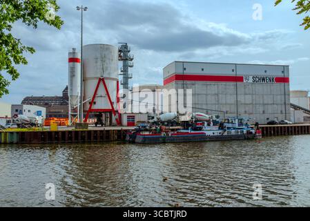 Industrie Hafen Saatwinkler Damm Berlino - Germania Foto Stock