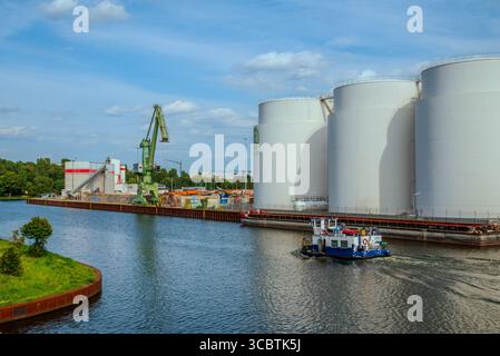 Industrie Hafen Saatwinkler Damm Berlino - Germania Foto Stock