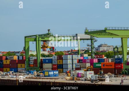 Industrie Hafen Saatwinkler Damm Berlino - Germania Foto Stock