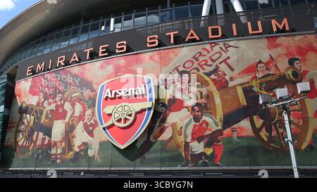 Londra, Regno Unito. 09 agosto 2025. Londra, Inghilterra, 09 agosto 2025: Una vista generale fuori dal campo prima della partita della Emirates Cup tra l'Arsenal e l'Athletic Club all'Emirates Stadium di Londra, Inghilterra. (Jay Patel/SPP) credito: SPP Sport Press Photo. /Alamy Live News Foto Stock