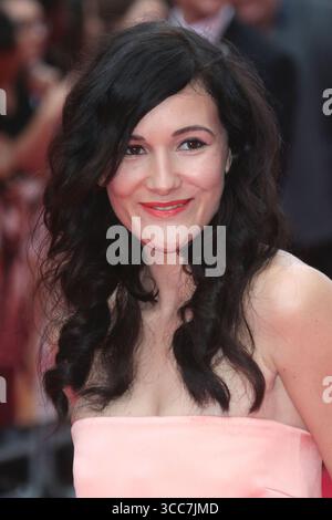 20 agosto 2015 - Sarah Solemani partecipa alla prima mondiale "The Bad Education Movie" al Vue West End di Londra, Regno Unito. Foto Stock