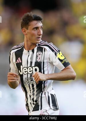 DORTMUND - Andrea Cambiaso della Juventus FC durante una partita amichevole tra Borussia Dortmund e Juventus allo stadio Signal Iduna Park il 10 agosto 2025, a Dortmund, Germania. ANP | Hollandse Hoogte | BART STOUTJESDIJK Foto Stock