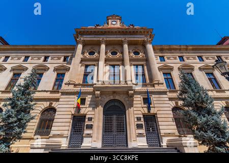 Vecchio edificio della Banca Nazionale di Romania a Bucarest, Romania Foto Stock