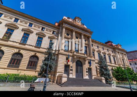 Vecchio edificio della Banca Nazionale di Romania a Bucarest, Romania Foto Stock