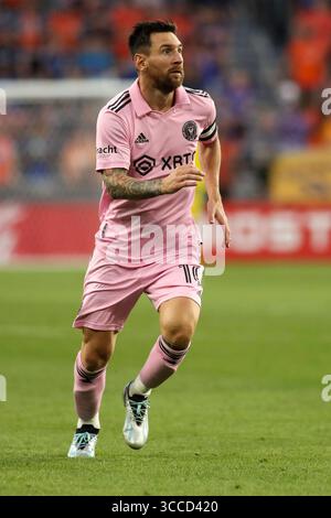 23 agosto 2023: Lionel messi, giocatore dei Miami CF, durante una partita di calcio della Lamar Hunt US Open Cup tra il Cincinnati e l'Inter Miami CF al Nippert Stadium di Cincinnati, Ohio. Kevin Schultz/CSM (immagine di credito: © Kevin Schultz/CSM via ZUMA Press Wire) Foto Stock