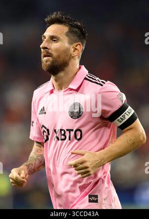 23 agosto 2023: Lionel messi, giocatore dei Miami CF, durante una partita di calcio della Lamar Hunt US Open Cup tra il Cincinnati e l'Inter Miami CF al Nippert Stadium di Cincinnati, Ohio. Kevin Schultz/CSM (immagine di credito: © Kevin Schultz/CSM via ZUMA Press Wire) Foto Stock
