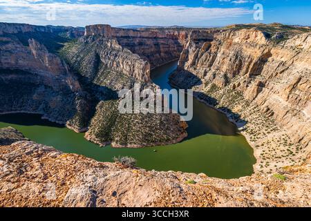 Vista sul Devils Canyon, Bighorn Canyon National Recreation area, USA, Montana Foto Stock