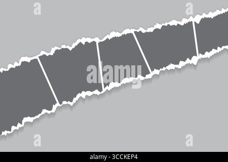 Raccolta Photo Frame cornice fotografica Polaroid con ombre sfumate realistiche, collage, modelli di collage, collage di compleanno, grafica di collage Illustrazione Vettoriale