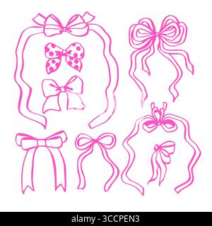 Stampa. Illustrazione vettoriale c. elegante grafica a nastro per inviti, scrapbooking, imballaggio, branding, biglietti d'auguri, design digitale e fai da te Illustrazione Vettoriale