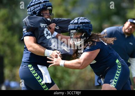 30 luglio 2023: Centro dei Seattle Seahawks Joey Hunt (62) durante il training camp dei Seattle Seahawks a Renton, Washington. Steve Faber/CSM (immagine di credito: © Steve Faber/CSM via ZUMA Press Wire) Foto Stock