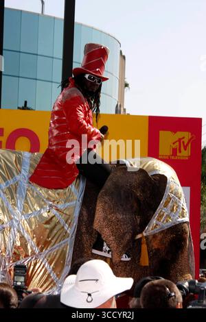 T-Pain arriva agli MTV Video Music Awards che si tengono presso i Paramount Studios di Hollywood, Los Angeles - 7 settembre 2008 Foto Stock