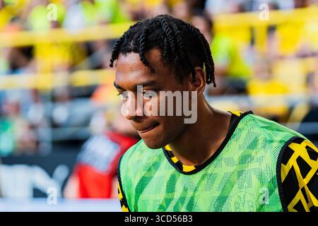 Dortmund, Germania. 10 agosto 2025. Testspiel/Saisoneröffnung, Borussia Dortmund vs. Juventus Torino, 10.08.2025 Sebastien Haller credito: dpa/Alamy Live News Foto Stock
